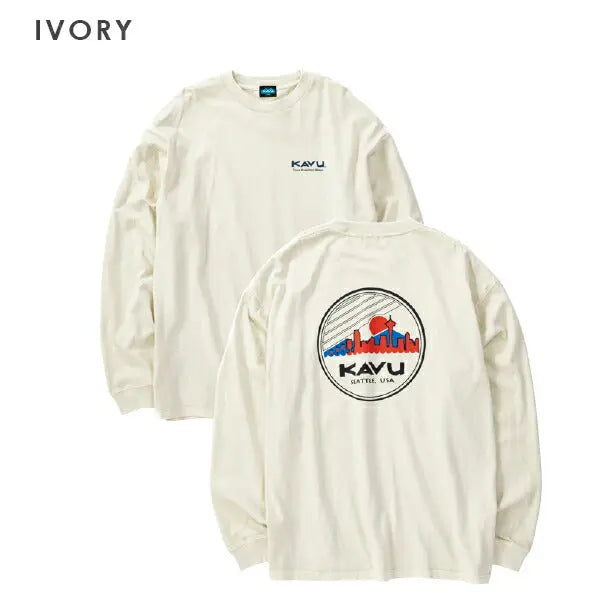 KAVU City Logo LS Tee 城市標誌長袖T恤 (S24日版) - 遠野倉庫 Yuenye Warehouse