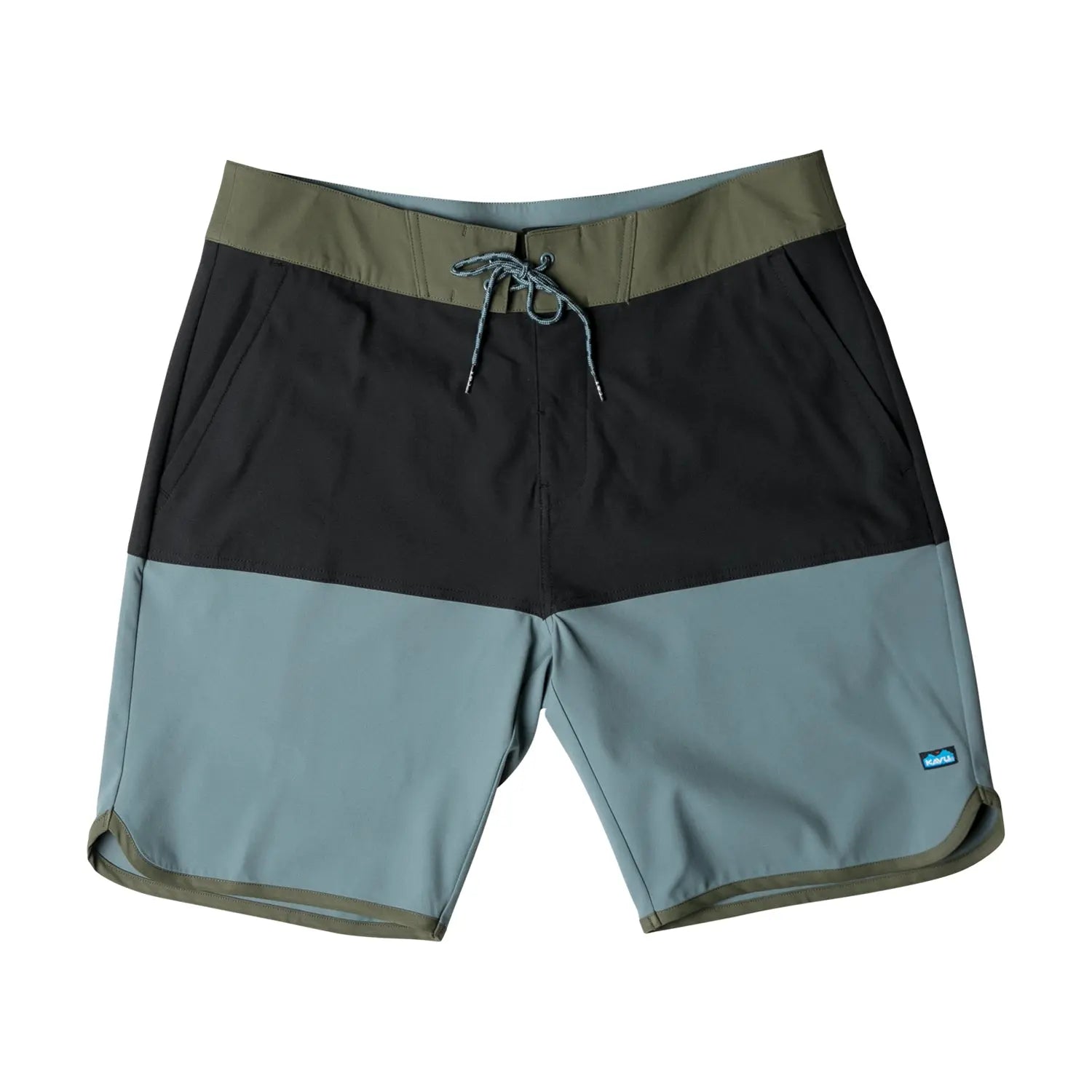KAVU Land Or Sea 拼色彈性短褲(S24) - Kelp Leaf - 遠野倉庫 Yuenye Warehouse