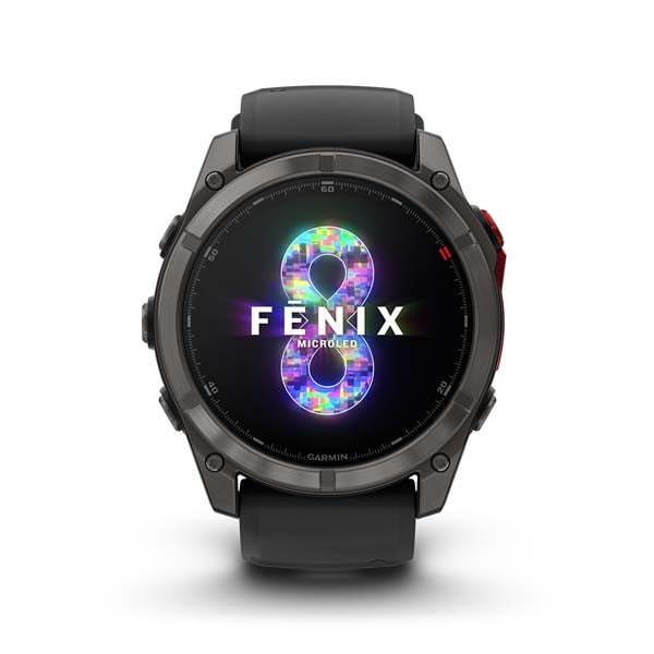 Garmin fēnix 8 MicroLED 51 mm 方全位戶外進階GPS智慧腕錶系列