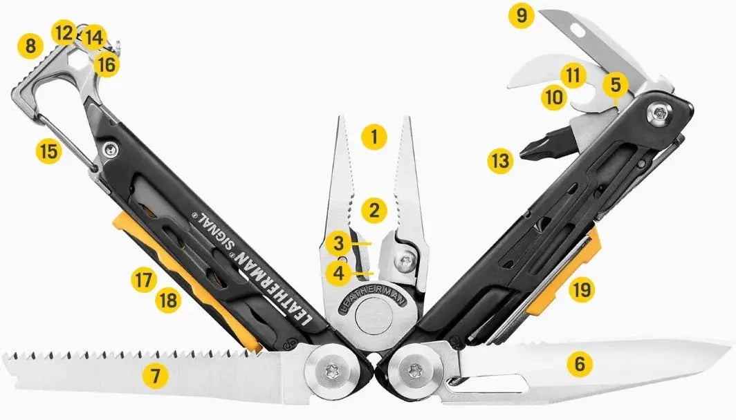 Leatherman Signal 19 合一多功能工具 - 經典款 銀/黑色 - 遠野倉庫 Yuenye Warehouse