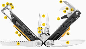 Leatherman Signal 19 合一多功能工具 - 經典款 銀/黑色 - 遠野倉庫 Yuenye Warehouse