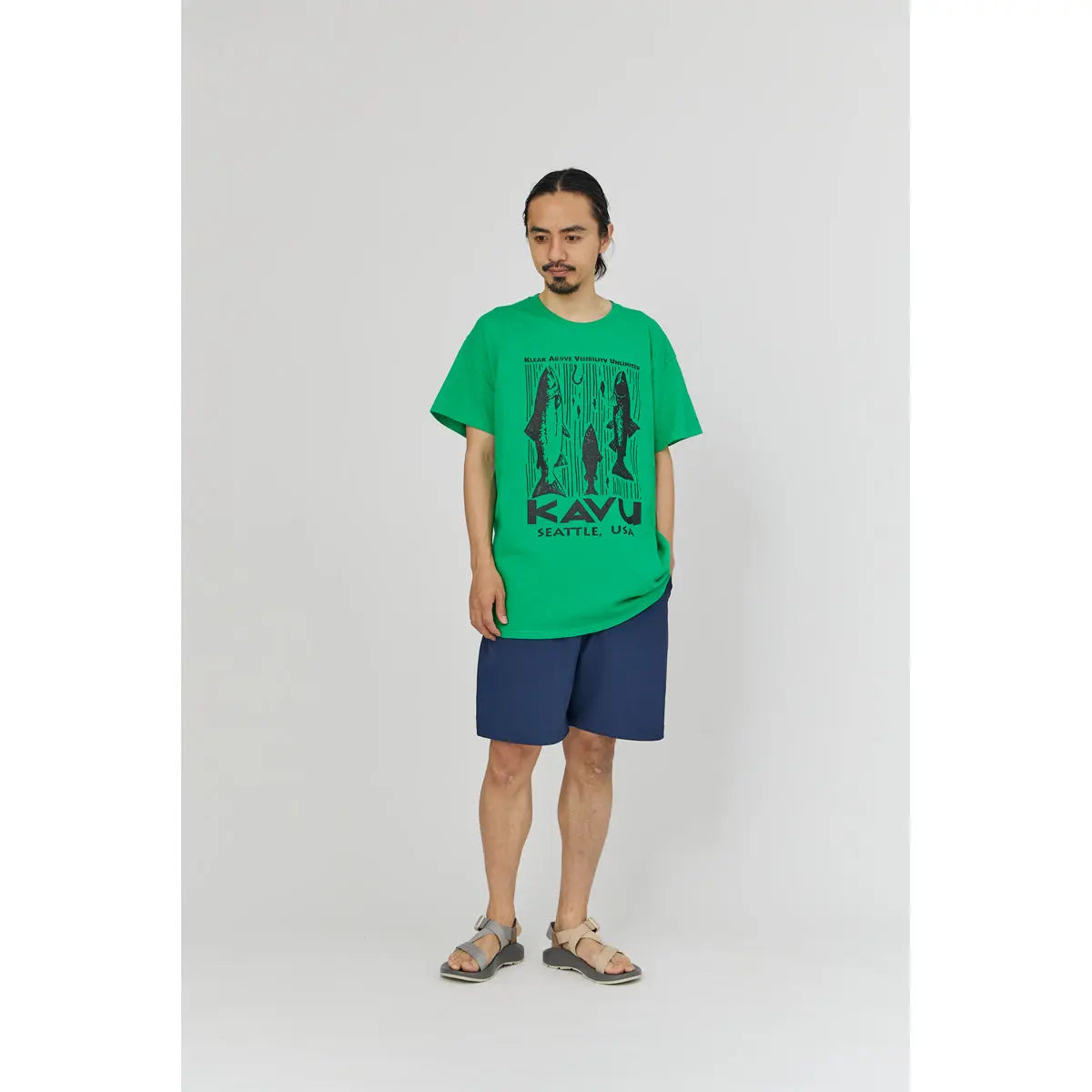 KAVU Salmon Tee 鮭魚圖案 T 恤 (S24日版) - 遠野倉庫 Yuenye Warehouse