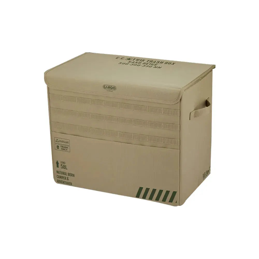 CARGO Container Twin Trash Box 工業風磁吸式掀蓋垃圾桶 Cargo