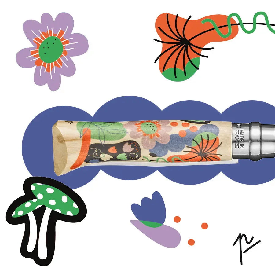 Opinel N08 Editon Nature 大自然限量版 尖頭摺刀 - 遠野倉庫 Yuenye Warehouse