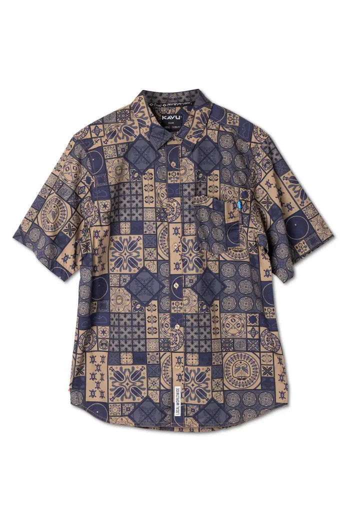 KAVU Festaruski Shirt 派對短袖襯衫 (S24) - Adventure Tile KAVU