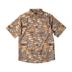 KAVU River Wrangler Shirt 休閒短袖襯衫(S24) - Fish Fill - 遠野倉庫 Yuenye Warehouse