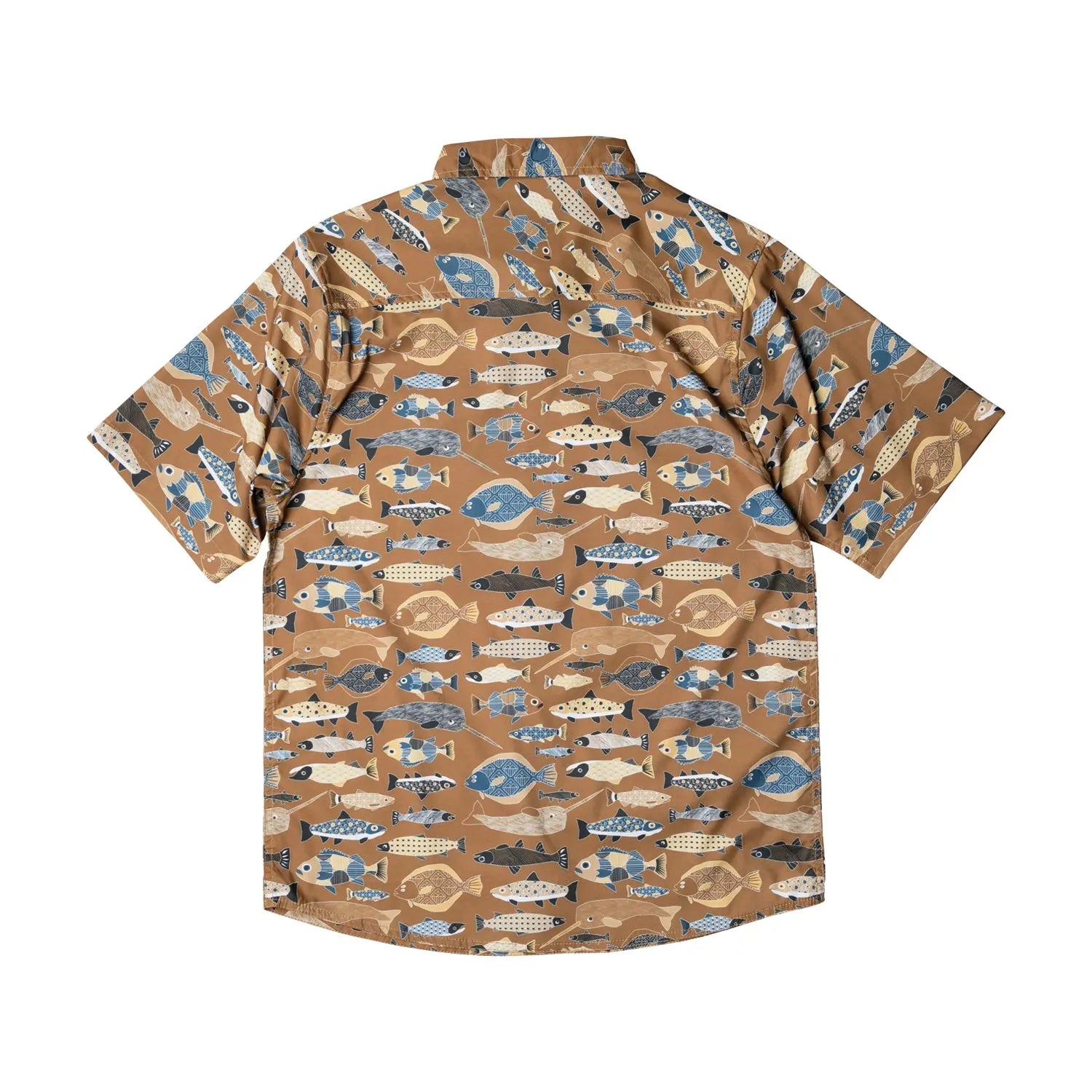 KAVU River Wrangler Shirt 休閒短袖襯衫(S24) - Fish Fill - 遠野倉庫 Yuenye Warehouse