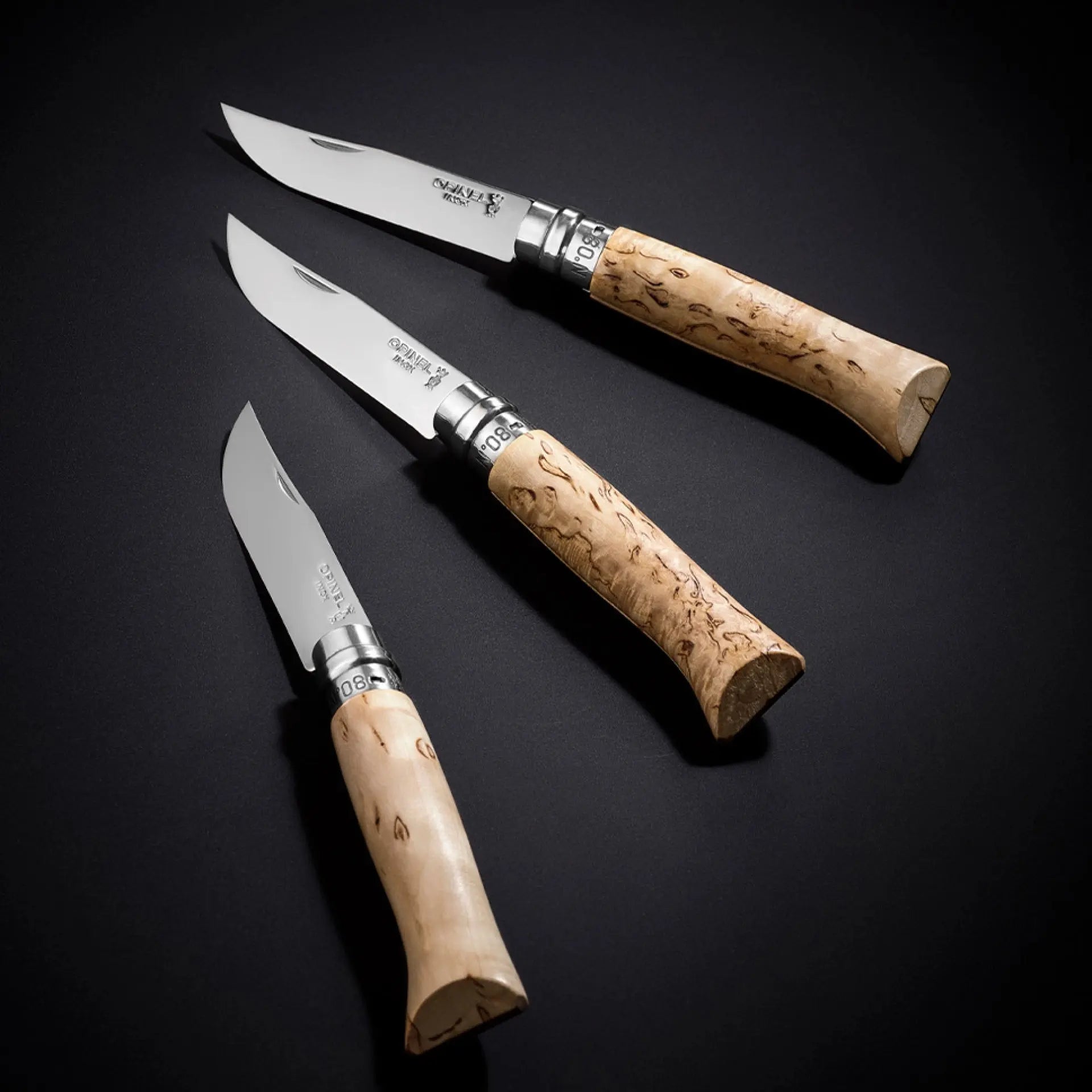 Opinel N08 Sampo 捲曲樺木尖頭摺刀 OP-002546 - 遠野倉庫 Yuenye Warehouse