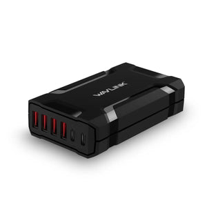 WavLink 六端口便攜快速60W充電座 (USB-C 3A Max x 2 + USB 2.4A Max x 4) - 遠野倉庫 Yuenye Warehouse