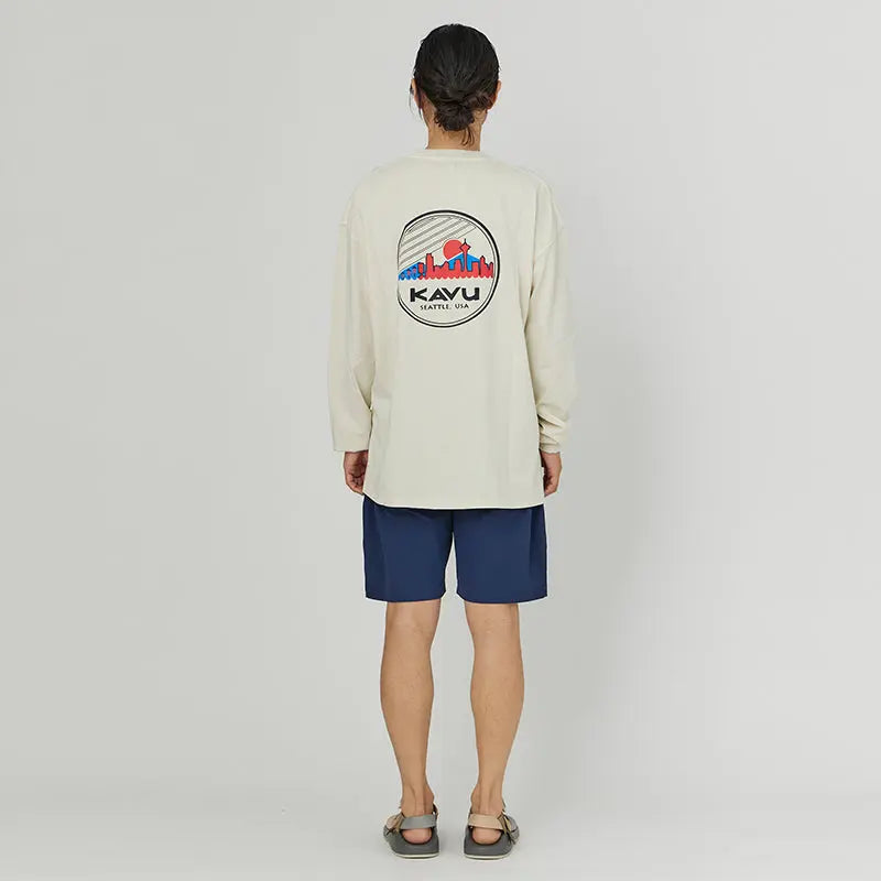 KAVU City Logo LS Tee 城市標誌長袖T恤 (S24日版) - 遠野倉庫 Yuenye Warehouse