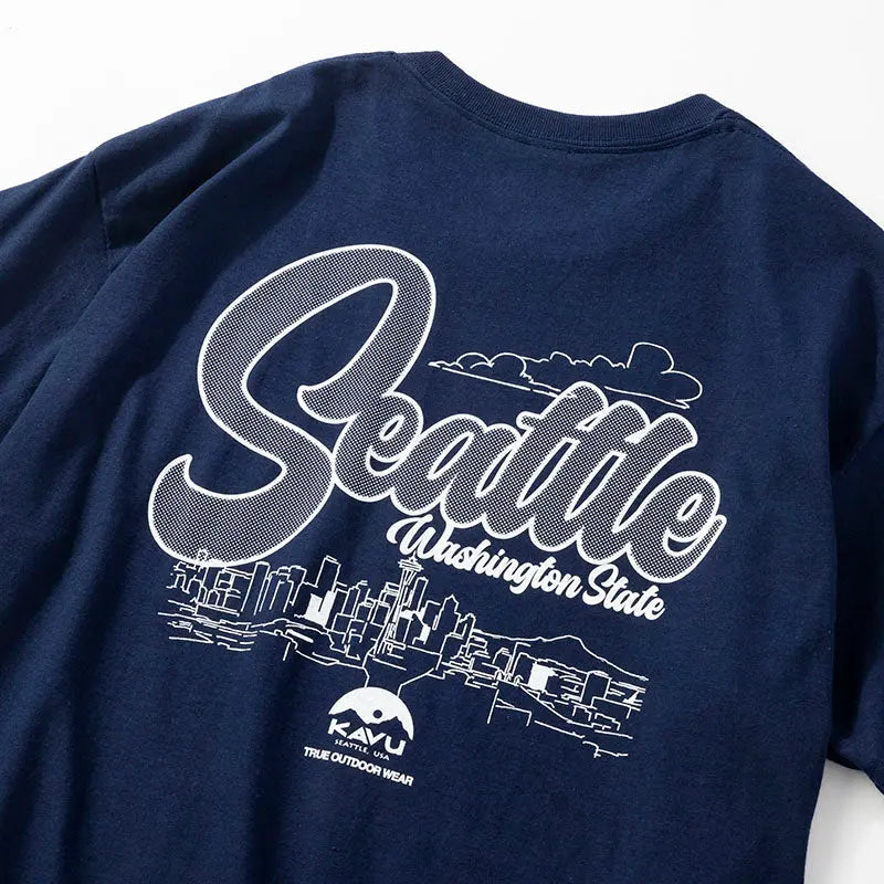 KAVU Seattle Logo Tee 西雅圖標誌 T 恤 (S24日版) - 遠野倉庫 Yuenye Warehouse