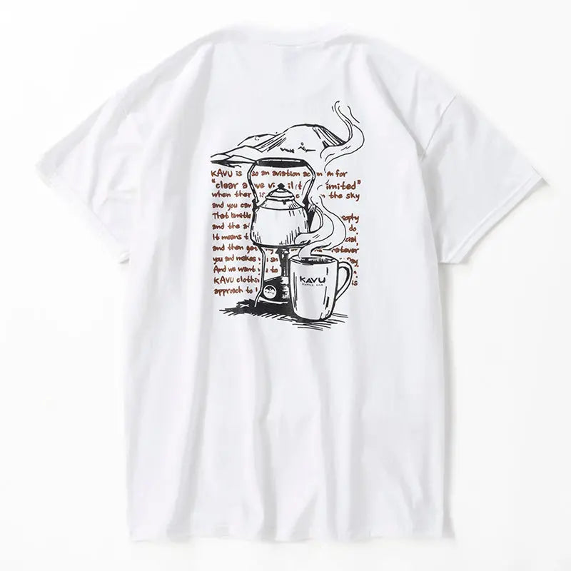 KAVU Coffee Tee 咖啡圖案 T 恤 (S24日版) - 遠野倉庫 Yuenye Warehouse