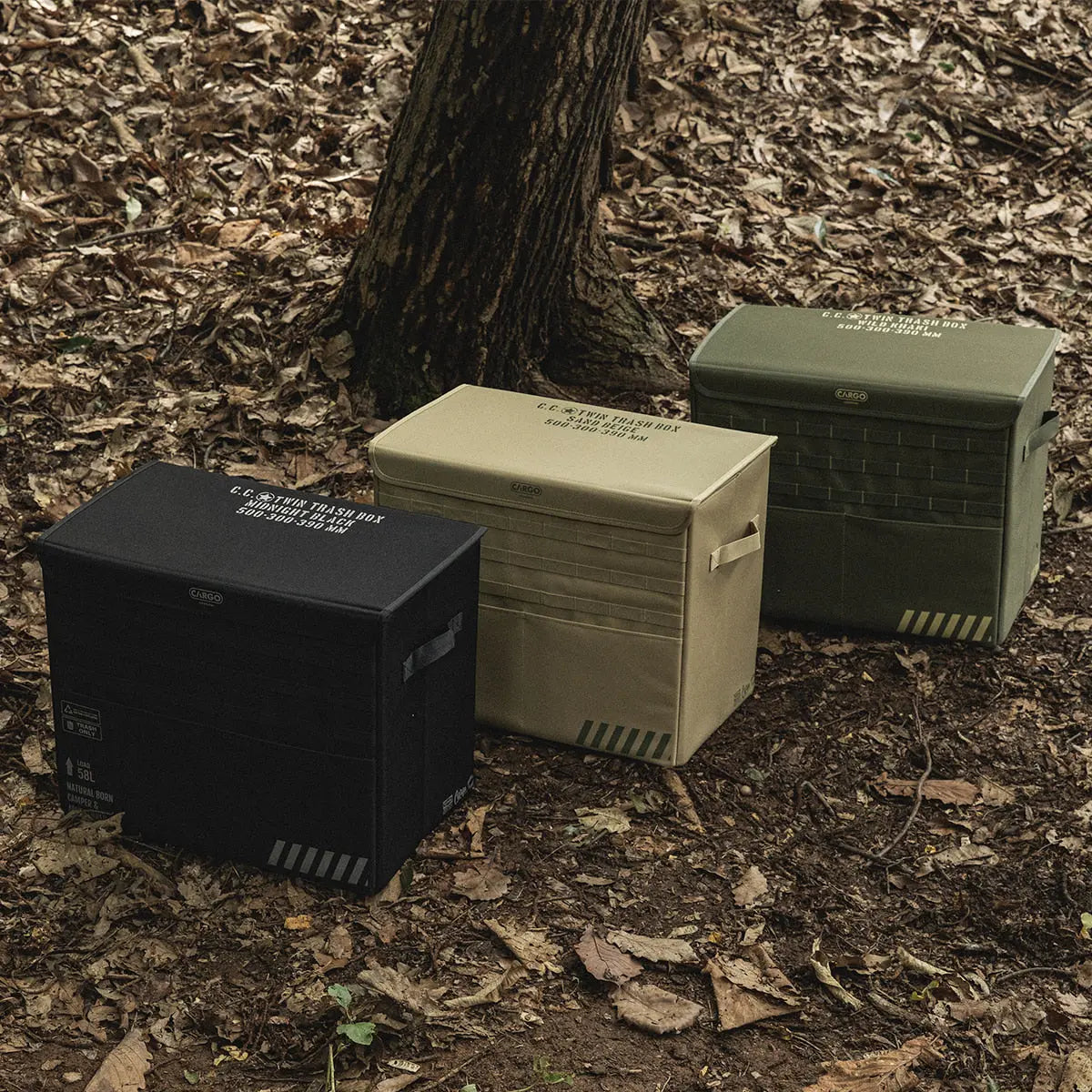 CARGO Container Twin Trash Box 工業風磁吸式掀蓋垃圾桶 Cargo