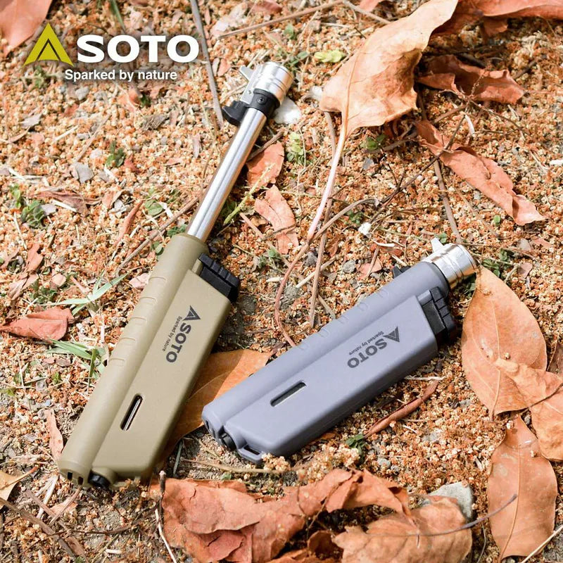 SOTO Slide GAS Torch ST-487HGY / ST-487HCT 伸縮火機(限量灰色/棕色版)