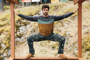 KAVU LS Untracked T-Night Spruce 長袖三色拼接恤衫 KAVU