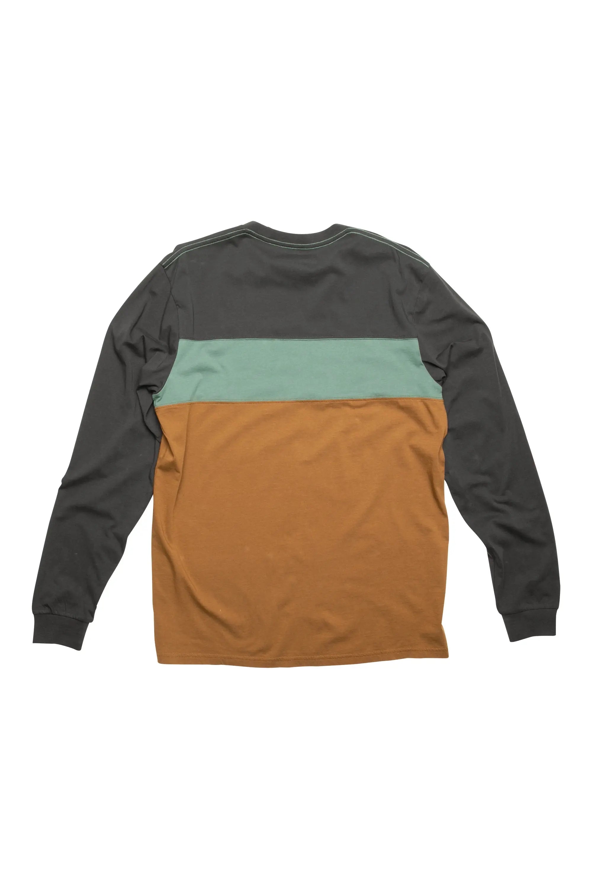 KAVU LS Untracked T-Night Spruce 長袖三色拼接恤衫 KAVU