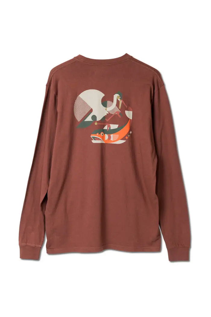 KAVU Angling Blues 衛衣 - Sepia KAVU