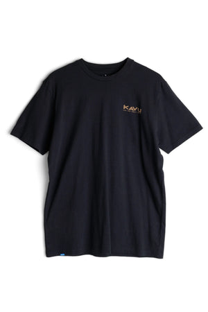 KAVU Globalize Tee 圖案 T 恤 - Black KAVU
