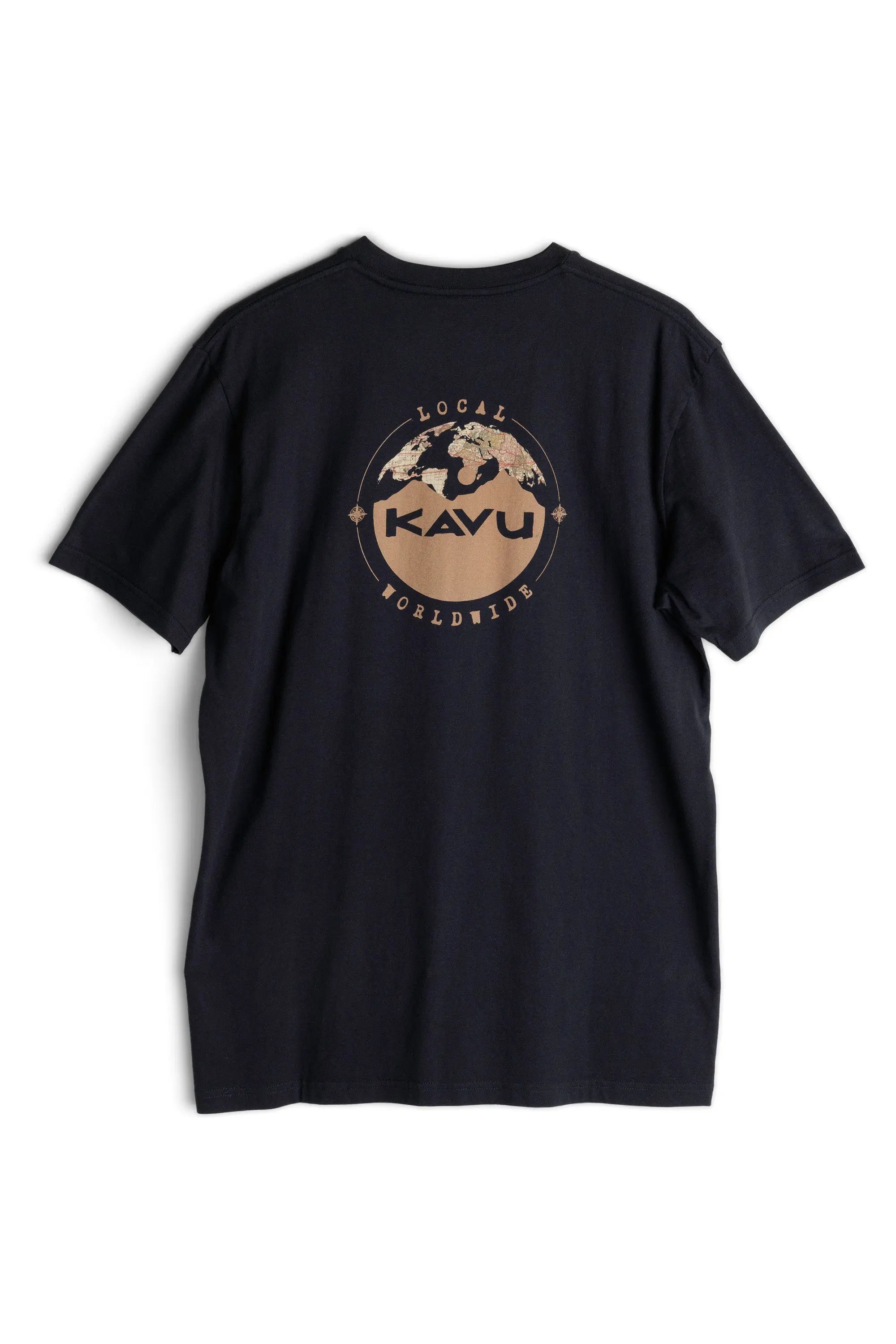 KAVU Globalize Tee 圖案 T 恤 - Black KAVU
