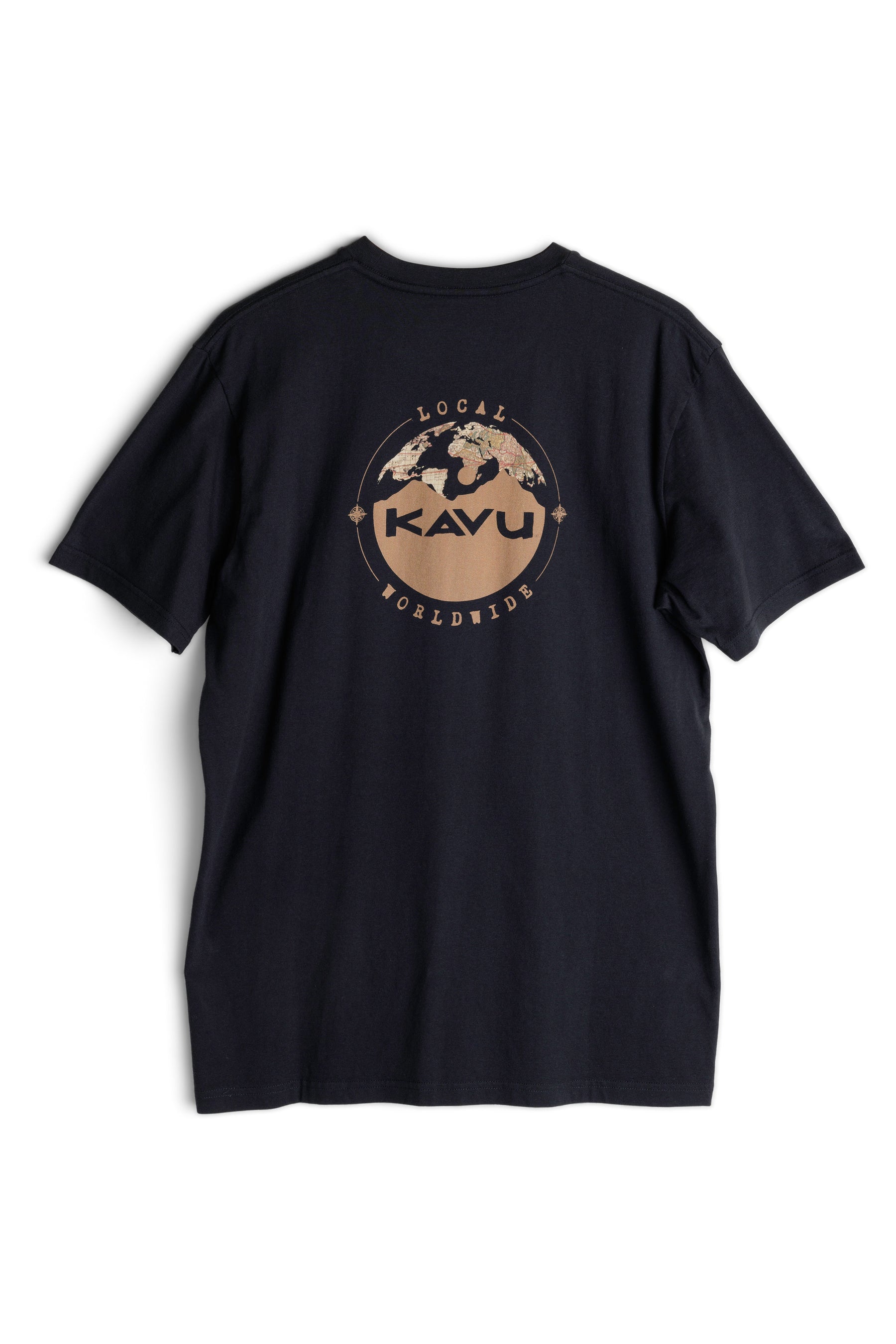 KAVU Globalize Tee 圖案 T 恤 - Black