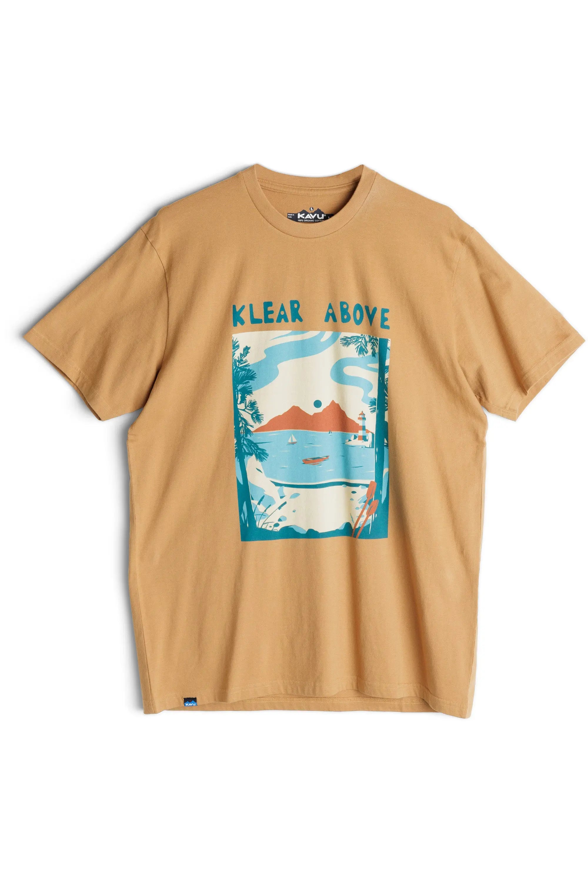 KAVU Where To Tee 圖案 T 恤 - Basswood KAVU