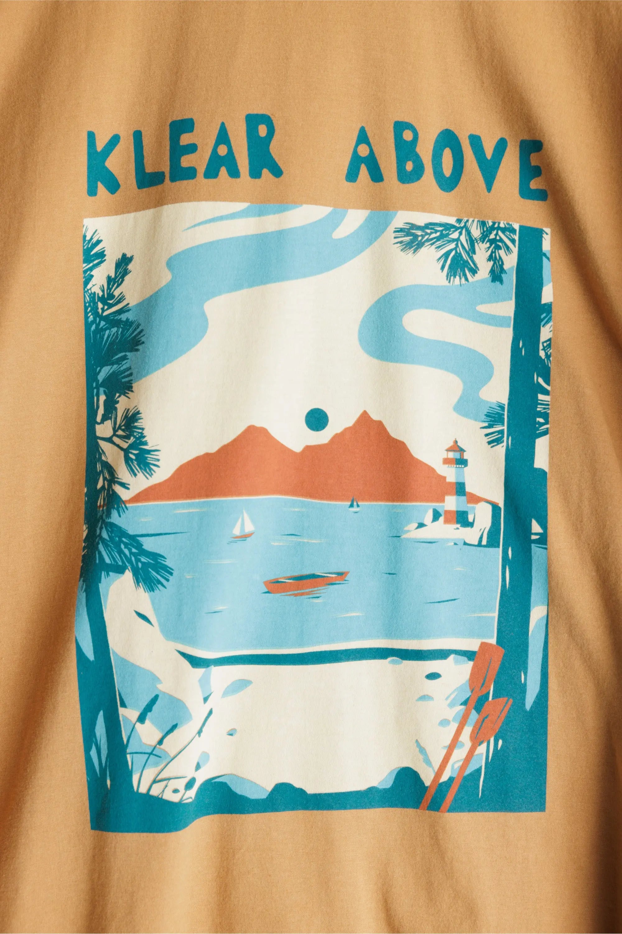 KAVU Where To Tee 圖案 T 恤 - Basswood KAVU