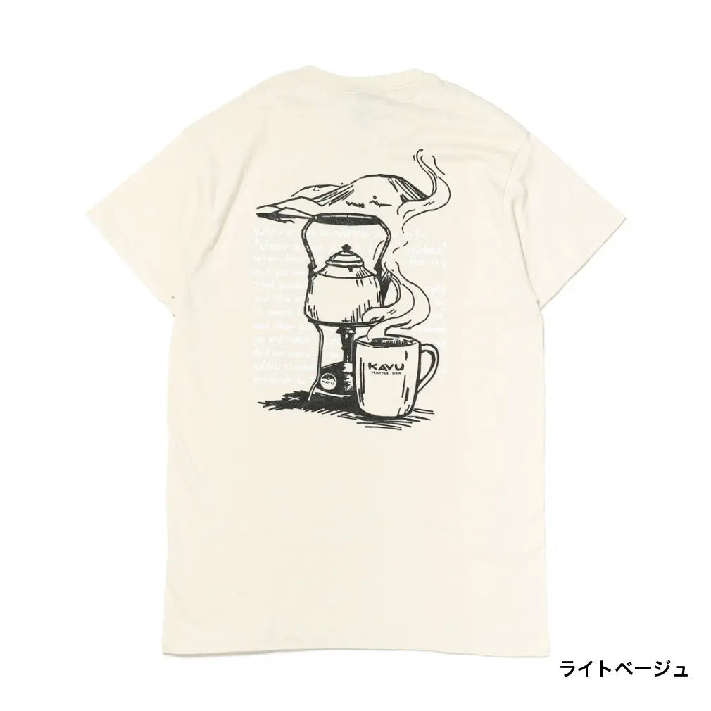 KAVU Coffee Tee 咖啡圖案 T 恤 (S24日版) - 遠野倉庫 Yuenye Warehouse