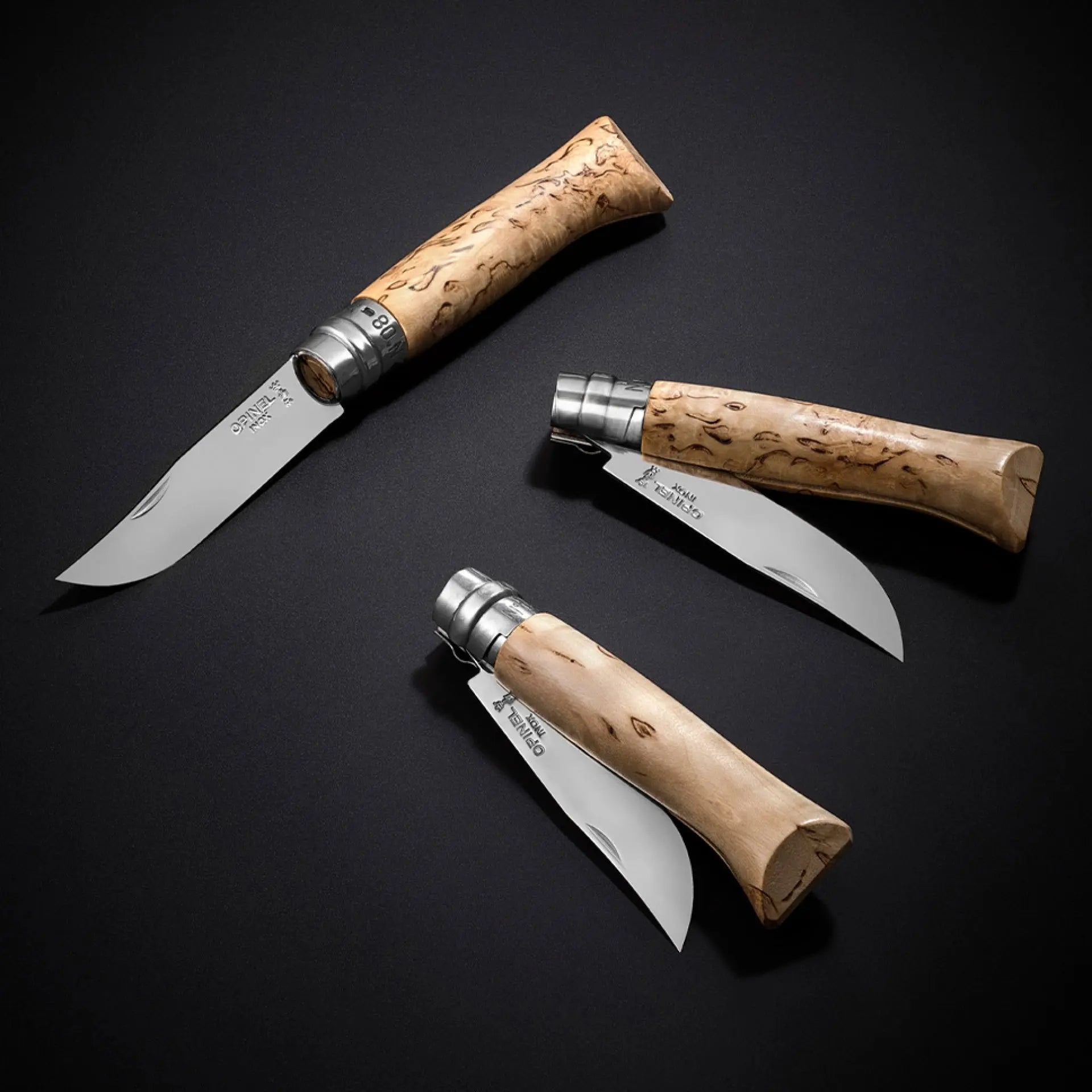 Opinel N08 Sampo 捲曲樺木尖頭摺刀 OP-002546 - 遠野倉庫 Yuenye Warehouse
