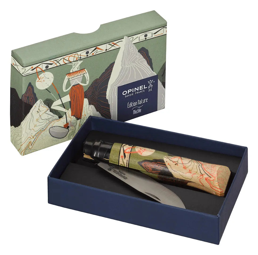 Opinel N08 Editon Nature 大自然限量版 尖頭摺刀 - 遠野倉庫 Yuenye Warehouse