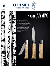 Opinel N08 Sampo 捲曲樺木尖頭摺刀 OP-002546