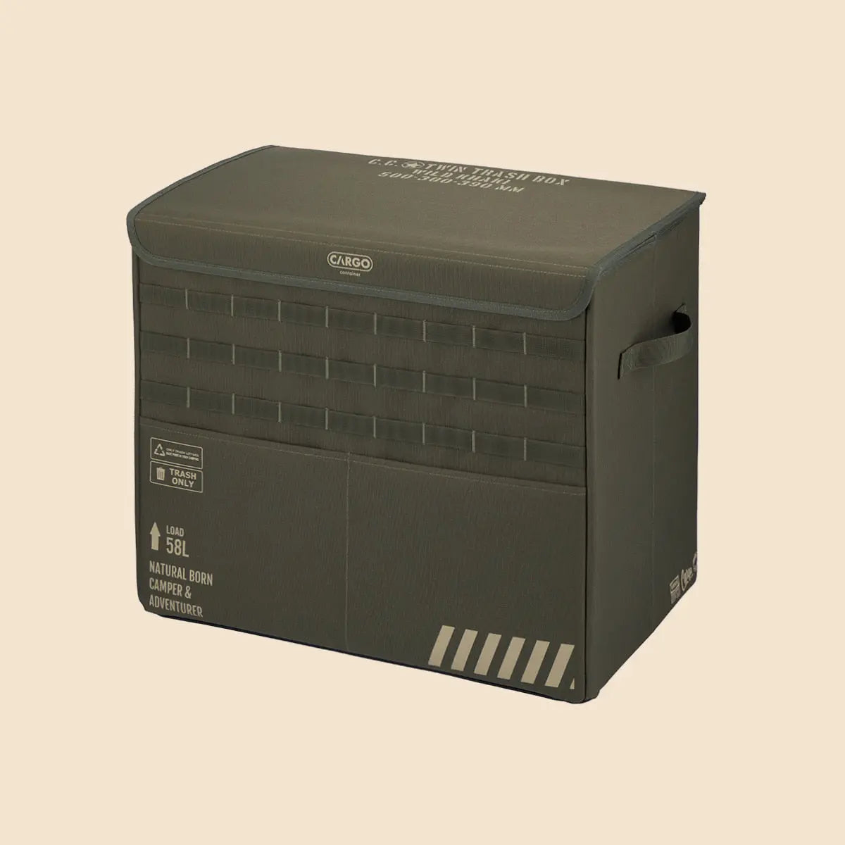CARGO Container Twin Trash Box 工業風磁吸式掀蓋垃圾桶 Cargo