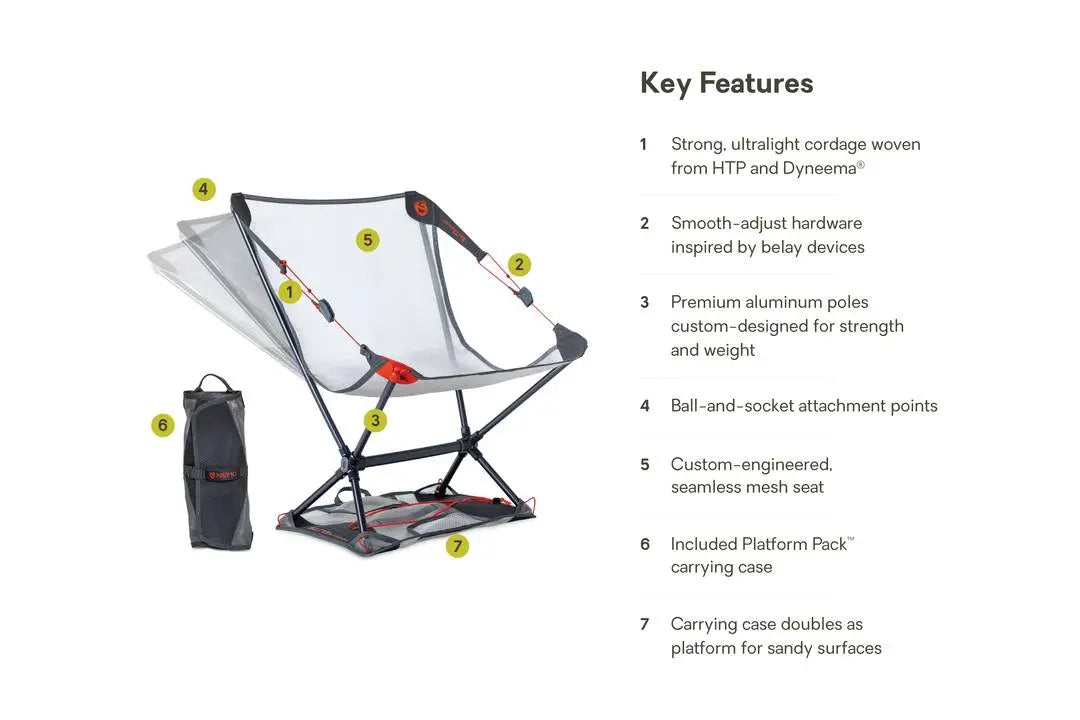 NEMO Moonlite™ Elite Reclining Backpacking Chair 月光露營椅 (2024年新色) - 遠野倉庫 Yuenye Warehouse
