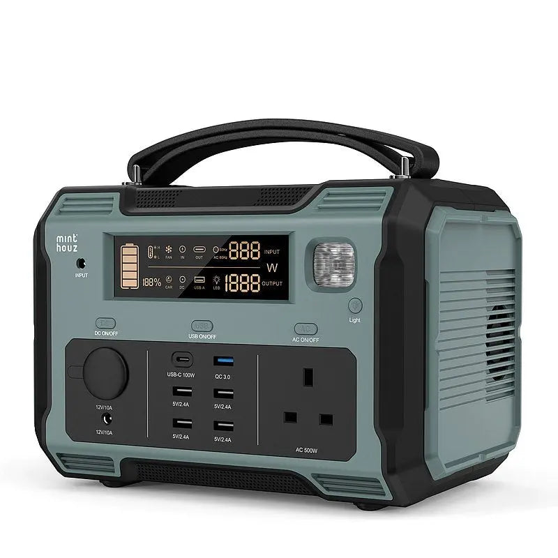 Minthouz 500W 全能戶外充電站 行動AC電源站 MT-501A - 遠野倉庫 Yuenye Warehouse