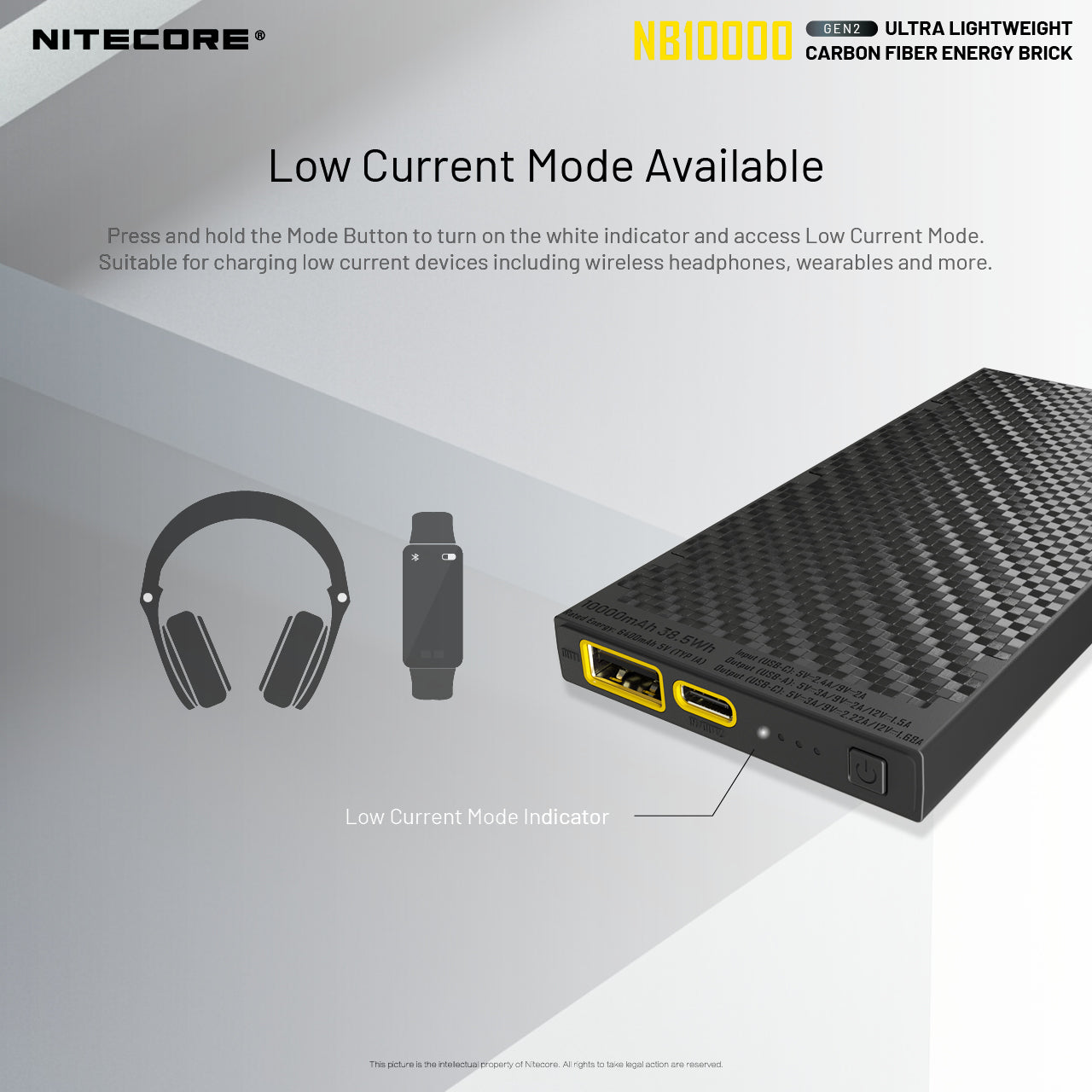 Nitecore NB10000 超輕碳纖維10000mAh行動電源