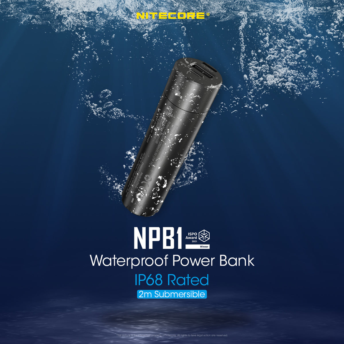 Nitecore NPB1 IP68 Waterproof Power Bank IP68 防水行動電源