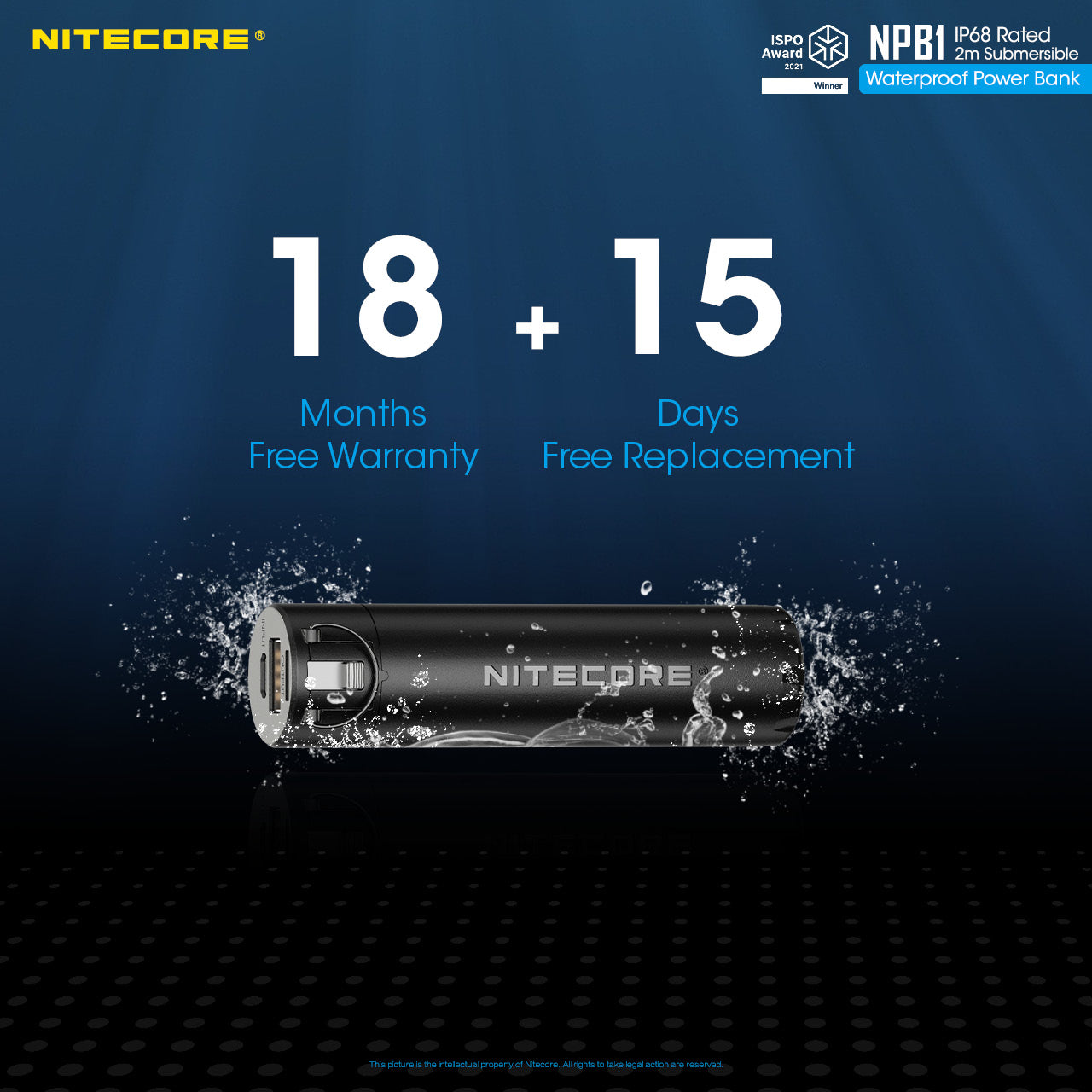 Nitecore NPB1 IP68 Waterproof Power Bank IP68 防水行動電源