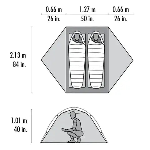 MSR Hubba Hubba Shield 2 Tent 雙人帳篷 (2022新版) - 遠野倉庫 Yuenye Warehouse