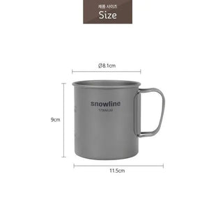 Snowline Titanium Mug 單層鈦金屬杯 300/450/600ml Snowline