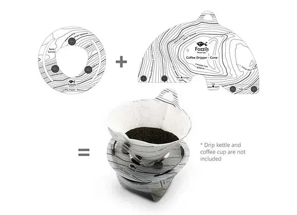 Fozzils Snapfold™ Coffee Dripper 摺疊咖啡濾杯器 - 遠野倉庫 Yuenye Warehouse