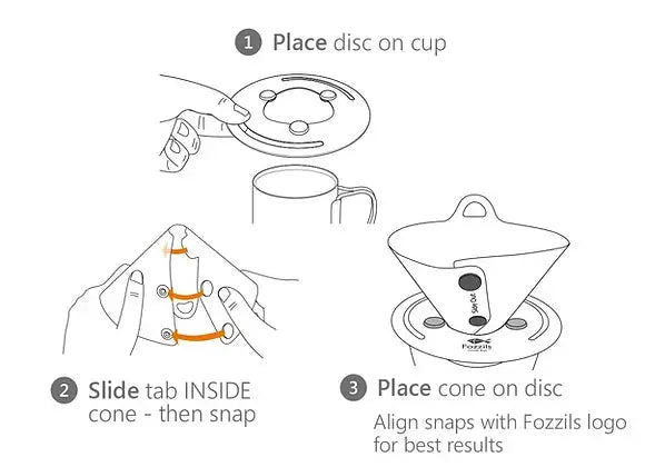 Fozzils Snapfold™ Coffee Dripper 摺疊咖啡濾杯器 - 遠野倉庫 Yuenye Warehouse