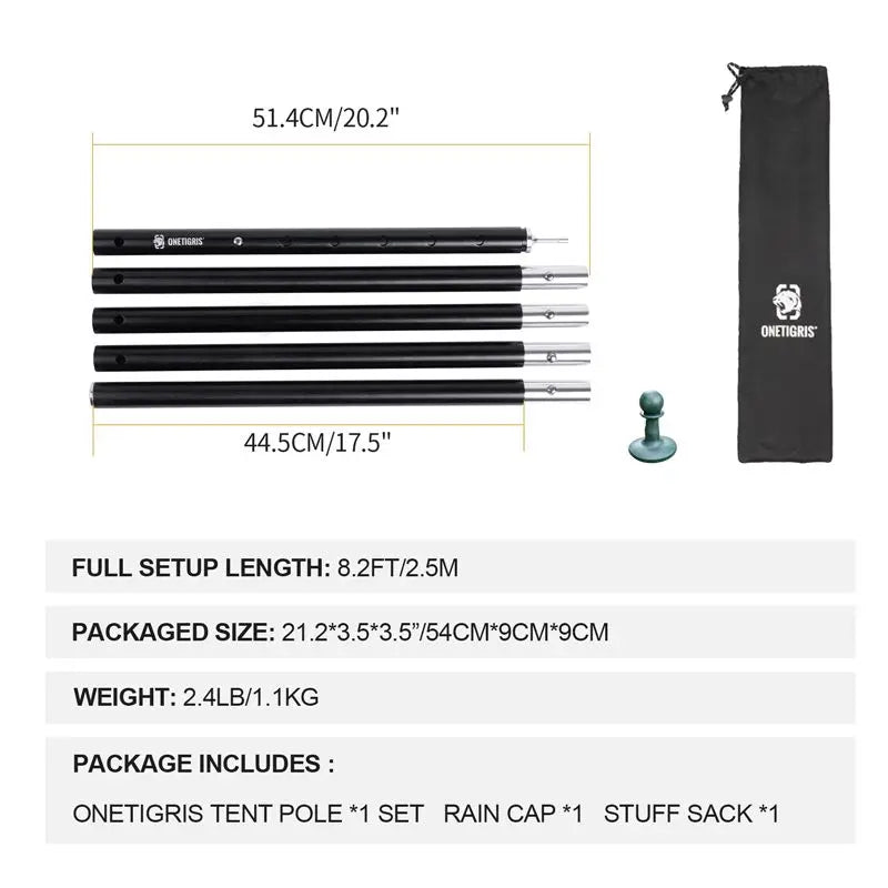 Onetigris Tent Poles 分拆式天幕桿2.5M Onetigris