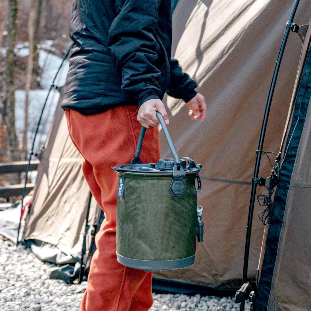Colapz Collapsible 2-In-1 Water Carrier & Bucket 8L 2合1摺疊水桶 8L - 遠野倉庫 Yuenye Warehouse
