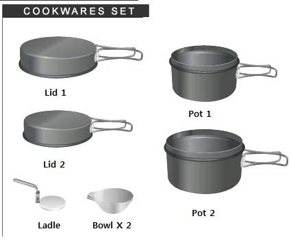 KOVEA Solo 2 Cookset 1-2人煮食炊具組合