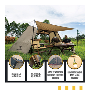 【預訂】SOLO HOMESTEAD Camping Tent（40D Silnylon Version) Black Tigris Series  野外軍幕野營帳【黑虎系列】