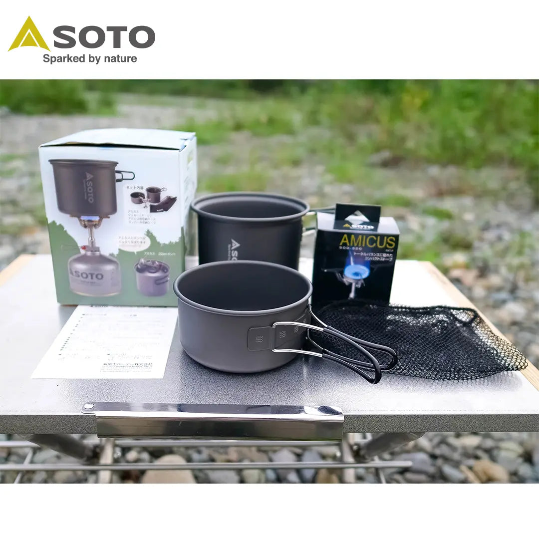 Soto SOD-320CC Amicus Cooker Combo 攻頂登山爐組 - 遠野倉庫 Yuenye Warehouse