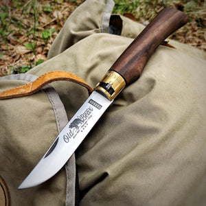 Antonini Old Bear® Classical Walnut stainless steel blade 胡桃木柄摺刀 (不鏽鋼刀刃) - 遠野倉庫 Yuenye Warehouse