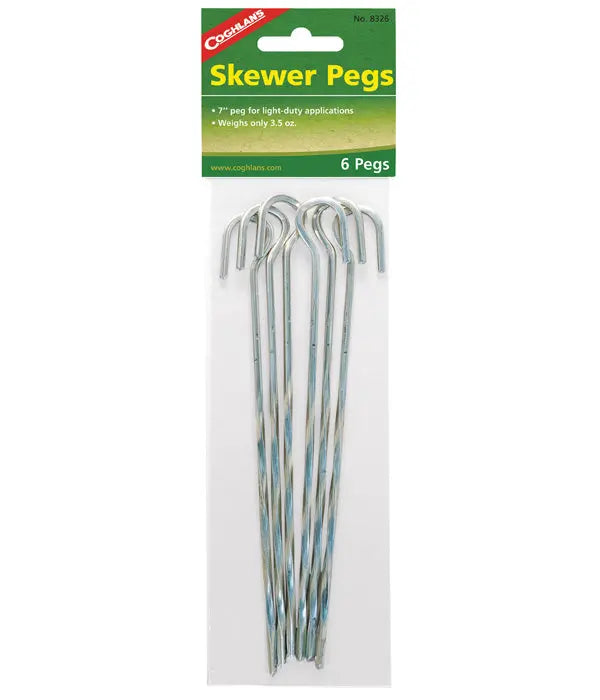 Coghlan's Steel Skewer Pegs 7寸螺旋鋼質營釘(6支) Coghlan's