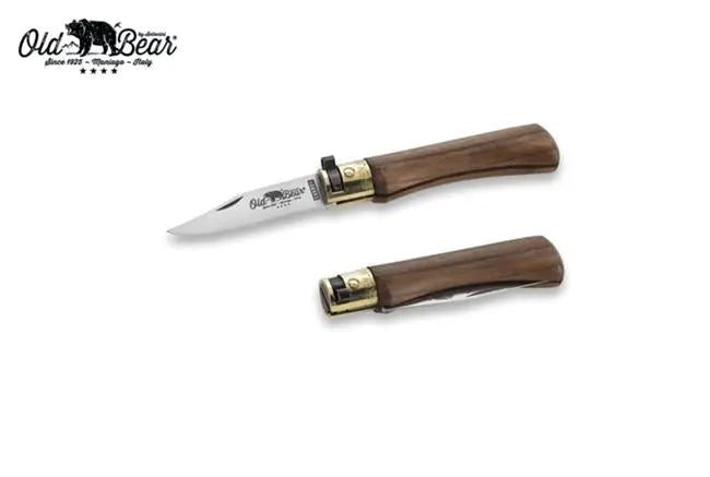 Antonini Old Bear® Classical Walnut stainless steel blade 胡桃木柄摺刀 (不鏽鋼刀刃) - 遠野倉庫 Yuenye Warehouse