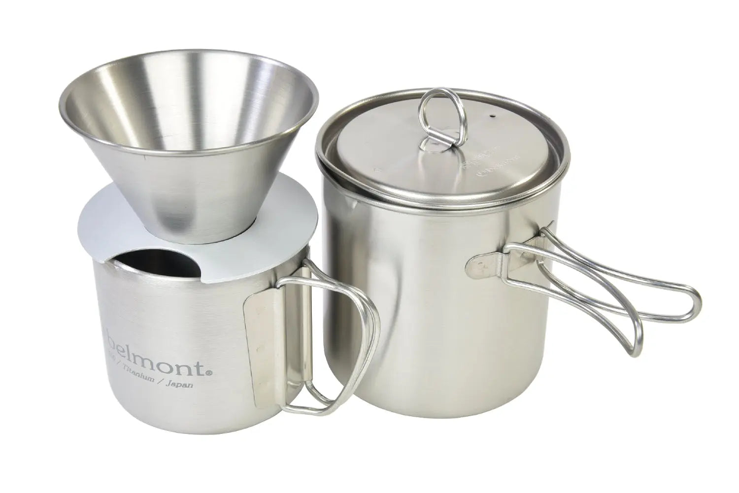 Belmont Titanium All-In-One Dripper & Cooker Set 四合一手沖咖啡鍋具 BM-350 - 遠野倉庫 Yuenye Warehouse