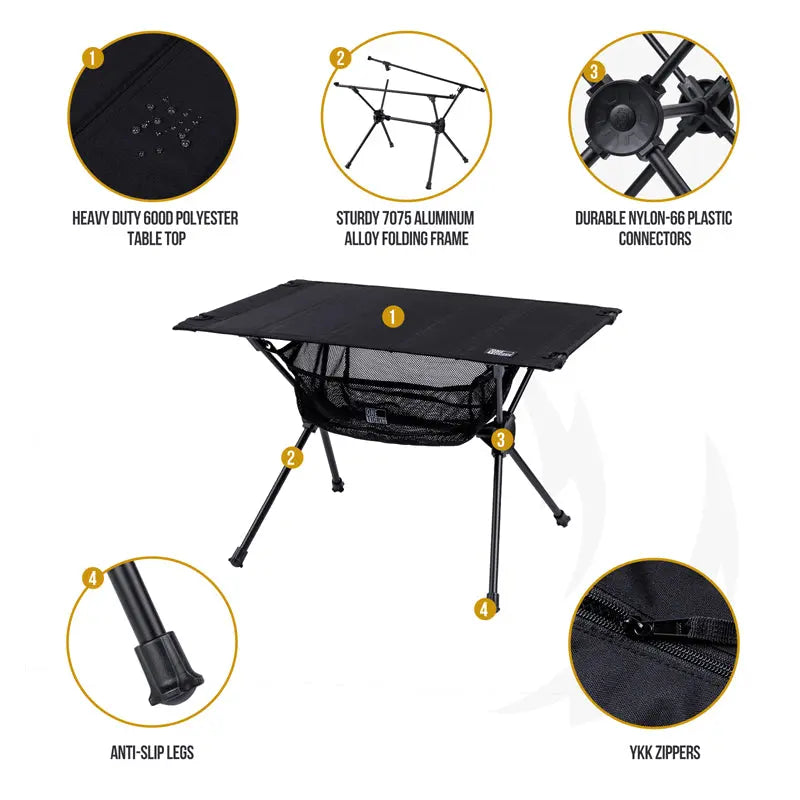 OneTigris Portable Camping Table 便攜式野營戰術小桌 - 遠野倉庫 Yuenye Warehouse